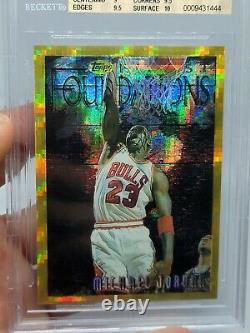 Michael Jordan 1996-97 Topps Finest Gold Refractor #291 BGS 9.5 Gem Mint