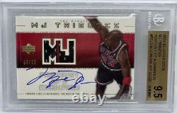 Michael Jordan UD MJ Tributes Auto G/U Bulls Jersey Patch #/23 BGS 9.5 Gem Mint+
