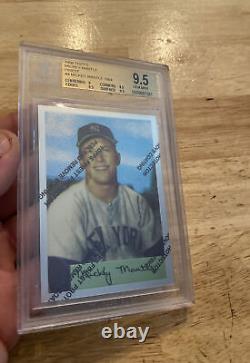 Mickey Mantle BGS 9.5 GEM MINT Topps Finest withCoating Card Yankees Vintage 1996