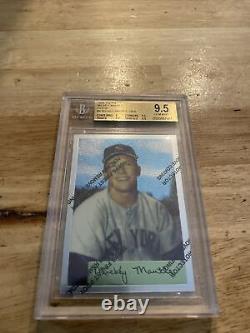 Mickey Mantle BGS 9.5 GEM MINT Topps Finest withCoating Card Yankees Vintage 1996