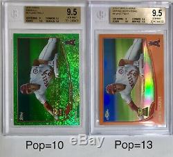 Mike Trout 2013 Topps All Star RC LOT BGS Gem Mint Refractor Gold Red Black Camo