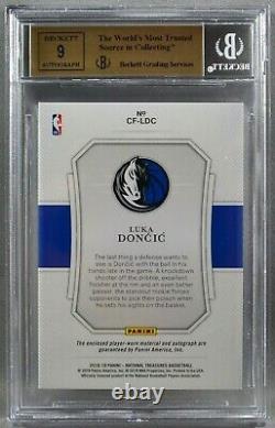 Panini National Treasures Luka Doncic ROOKIE JERSEY AUTO #77/99 BGS 9.5 GEM MINT