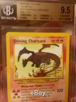 Pokemon Neo Destiny Shining Charizard Secret Rare BGS 9.5 GEM MINT! PSA 10