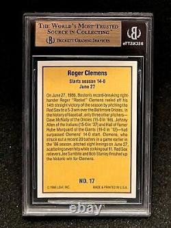 Roger Clemens 1986 Donruss Highlights BGS 9.5 Gem Mint
