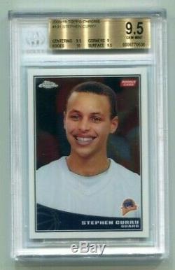 Stephen Curry 2009 Topps Chrome #593/999 BGS 9.5 GEM MINT Rookie RC with10 Edges