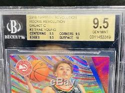TRAE YOUNG 2018-19 Panini Revolution Galactic Rookie RC BGS 9.5 True GEM MINT