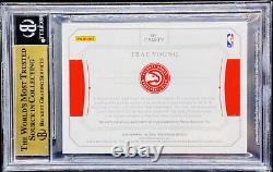 Trae Young 2018-19 National Treasures Colossal Prime Patch Rookie RC /25 BGS 9.5