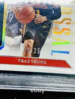 Trae Young 2018-19 National Treasures Colossal Prime Patch Rookie RC /25 BGS 9.5