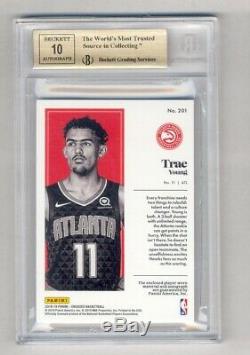 Trae Young 2018-19 Panini Encased Patch Auto Rc #45/99 Bgs 9.5 10 Gem Mint