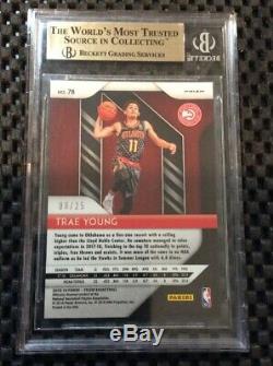 Trae Young 2018-19 Prizm Mojo Refractor Rc Rookie #78 #08/25 Bgs 9.5 Gem Mint Sp
