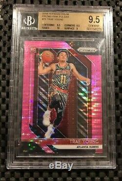Trae Young 2018-19 Prizm Pink Pulsar Refractor Rc #31/42 Bgs 9.5 Gem Mint Rookie