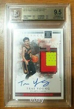 Trae Young - 2018 Panini Impeccable RC PATCH AUTO # /99 - BGS 9.5 GEM MINT