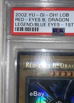 Yugioh PSA 10 wavy Red Eyes Black Dragon 1st Edition Gem Mint LOB-070 BGS