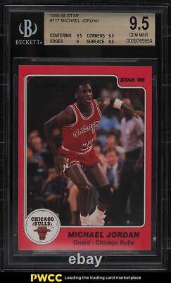 1985 Basketball Des Étoiles Michael Jordan Rookie Rc #117 Bgs 9,5 Gem Mint