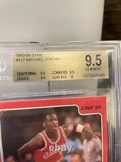 1985 Étoile Michael Jordan RC Rookie #117 HOF BGS 9.5 Gem Mint 3 9.5's Et Un 10