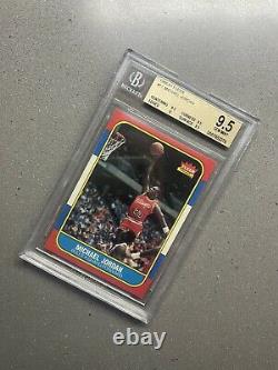 1986 Fleer Basketball Michael Jordan Rookie Card Rc #57 Bgs 9.5 Graded Gem Mint
