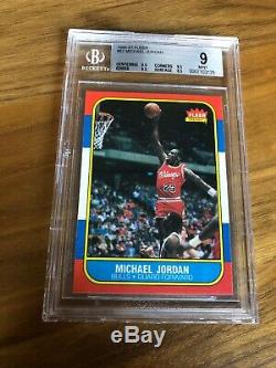 1986 Fleer Michael Jordan Bgs 9 (9.5x3) Mint. 5 Loin Gem Mint