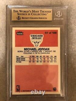 1986 Michael Jordan Fleer #57 Rookie Rc Bgs 9.5 Gem Mint 10 Centre