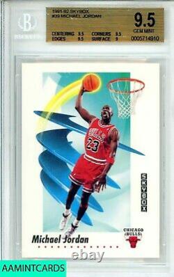 1991-92 Skybox Michael Jordan #39 Chicago Bulls Hof Goat! Bgs 9.5 Gem Menthe