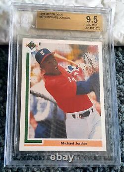 1991 Upper Deck #sp1 Michael Jordan White Sox Rc Rookie Hof Bgs 9.5 Gem Mint	
 <br/>
 <br/>
	 1991 Upper Deck #sp1 Michael Jordan White Sox Rc Rookie Hof Bgs 9.5 Gem Mint
