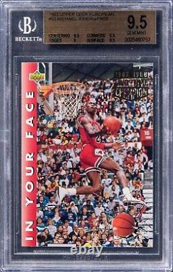 1993-94 Deck Supérieur Européen #33 Michael Jordan Bgs Gem Mint 9,5 Pop 17