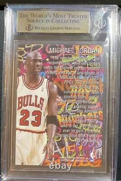 1995-1996 Flair Hot Numbers Michael Jordan Bgs 9.5 Menthe Gemme