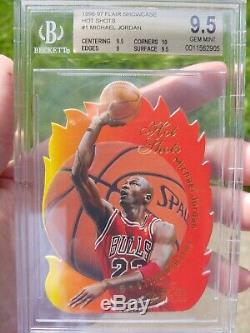 1996-97 Flair Hot Shots Michael Jordan Bgs 9,5 Menthe