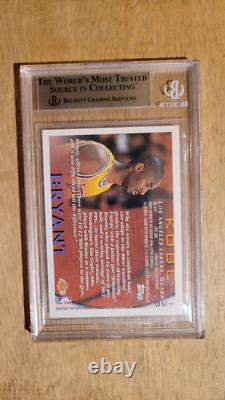 1996-97 Topps #138 Kobe Bryant Rookie Card (rc) Bgs 9.5 Avec 10 Sous-grades! Gem Mint