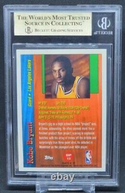 1996-97 Topps Kobe Bryant Draft Redemption Rookie Card Rc Bgs 9.5 Gem Mint Pop84