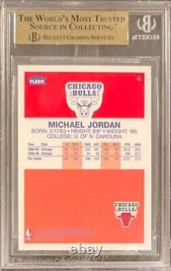 1996 Fleer Michael Jordan Décennie D'excellence Rookie #4 Bgs 9.5 Gem Mint Bulls