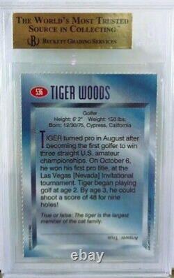 1996 SI pour les enfants Tiger Woods RC (SUPER RARE/PIÈCE DE COLLECTION!) BGS9.5 GEM MINT