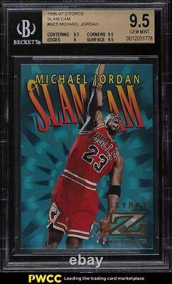 1996 Skybox Z-force Slam Cam Michael Jordan #sc5 Bgs 9.5 Gem Mint