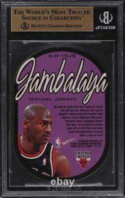 1997 Skybox E-x 2001 Jambalaya Die-cut Michael Jordan #6 Bgs 9.5 Gem Mint