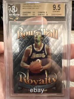 1998-99 Kobe Bryant BGS 9.5 Topps Roundball Royalty Gem Mint: Kobe Bryant 1998-99 BGS 9.5 Topps Roundball Royalty en parfait état de gemme