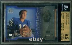 1998 SP Authentic Die Cuts PEYTON MANNING ROOKIE BGS 9.5 Gem Mint RC /500 translates to: 1998 SP Authentic Die Cuts PEYTON MANNING ROOKIE BGS 9.5 Gem Mint RC /500