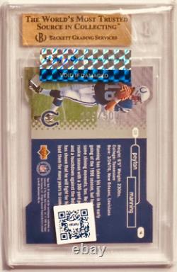 1998 SP Authentic Die Cuts PEYTON MANNING ROOKIE BGS 9.5 Gem Mint RC /500 translates to: 1998 SP Authentic Die Cuts PEYTON MANNING ROOKIE BGS 9.5 Gem Mint RC /500