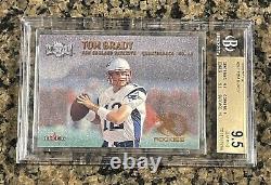 2000 Fleer Metal #267 Tom Brady Patriots Rc Rookie Bgs 9.5 Gem Mint Avec 10