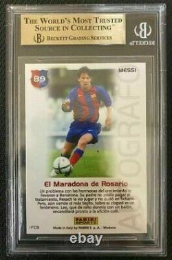2004 Panini Lionel Messi Barca Campeon Rookie Rc Bgs 9.5 Gem Menthe