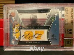 2007 Sp Threads Kevin Durant Rookie Rc Patch Auto /199 Bgs 9,5 Gem Mint 1/1 Ebay