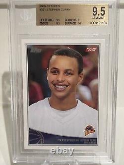2009-10 Topps Stephen Curry #321 RC BGS 9.5 GEM MINT with10
<br/> <br/>		2009-10 Topps Stephen Curry #321 RC BGS 9.5 GEM MINT avec 10