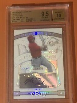 2009 Bowman Sterling Rc Refractor Auto Mike Truite # 161/199 Bgs Gem Mint 9.5 / 10