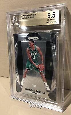 2017-18 Jayson Tatum Panini Prizm Rookie Card Bgs 9.5 Gem Mint Boston Celtics