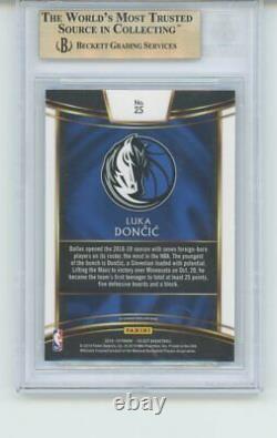 2018-19 Panini Select Concours Luka Doncic Rookie Card Rc Bgs 9.5 Gem Mint