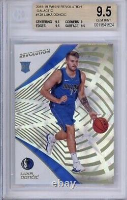 2018 Luka Doncic Panini Révolution Rookie Galactic #128 Rc Bgs Gem Mint Iconic