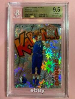 2019-20 Panini Crown Royale Kaboom! Carte #15 Luka Doncic Bgs 9.5 Menthe Gemme
