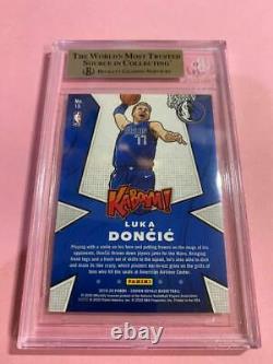 2019-20 Panini Crown Royale Kaboom! Carte #15 Luka Doncic Bgs 9.5 Menthe Gemme