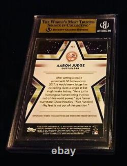 Aaron Juge Bgs Gem Mint 2018 Topps Chrome Future Stars #1 Baseball Rare Version