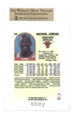 Carte de basketball Michael Jordan de 1989 NBA Hoops #200 des Chicago Bulls BGS Gem Mint