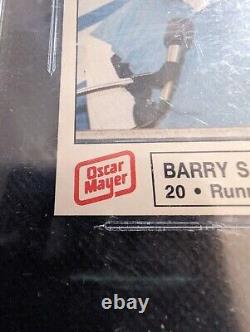 Carte de recrue de Barry Sanders de 1989 Lions de la police - Hall Of Fame Gem Mint Bgs 9.5