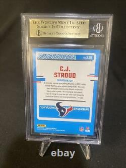 Carte de recrue de C. J. Stroud BGS 9.5 Gem Mint Quarterback des Texans Évaluée Recrue QTY Disponible